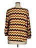 Ruby Rd. Chevron-herringbone Gold 3/4 Sleeve Blouse Size XL - photo 2