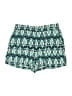 Wildfox 100% Rayon Print Teal Shorts Size Lg (3 or L) - photo 1