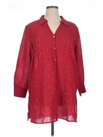 Colleen Lopez 3/4 Sleeve Button-Down Shirt (view 1)