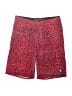 Vans 100% Polyester Houndstooth Red Board Shorts Size 18 - photo 1