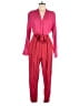 Equipment 100% Viscose Color Block Pink Jumpsuit Size 6 - photo 1