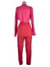 Equipment 100% Viscose Color Block Pink Jumpsuit Size 6 - photo 2