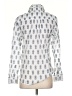 Talbots 100% Cotton Print White Long Sleeve Blouse Size XS - photo 2