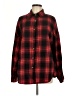 Fantaslook 100% Polyester Plaid Red Long Sleeve Blouse Size L - photo 1