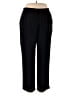 Vision U.S.A. 100% Polyester Solid Black Casual Pants Size 2X - photo 1