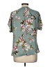 Beacon 100% Polyester Teal Short Sleeve Blouse Size M - photo 2