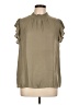 ee:some 100% Polyester Tan Short Sleeve Blouse Size L - photo 1