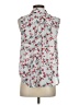 Elle 100% Polyester Floral White Sleeveless Blouse Size S - photo 2