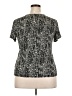Nine West Silver Short Sleeve Top Size XXL - photo 2