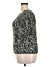 Nine West Silver Short Sleeve Top Size XXL - photo 5