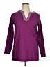 Lands' End Purple Long Sleeve Blouse Size 14 - 16 - photo 1