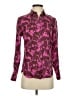 J.Crew Collection 100% Silk Animal Print Pink Blouse Size 00 - photo 1