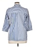 Unbranded Stripes Blue 3/4 Sleeve Button-Down Shirt Size XL - photo 2
