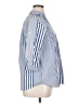 Unbranded Stripes Blue 3/4 Sleeve Button-Down Shirt Size XL - photo 4