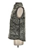Thread & Supply 100% Polyester Gray Faux Fur Vest Size S - photo 5