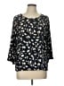 Papermoon 100% Polyester Black 3/4 Sleeve Blouse Size L - photo 1