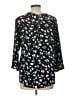 Papermoon 100% Polyester Black 3/4 Sleeve Blouse Size L - photo 2