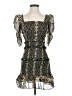 Olivaceous 100% Polyester Paisley Black Cocktail Dress Size S - photo 1
