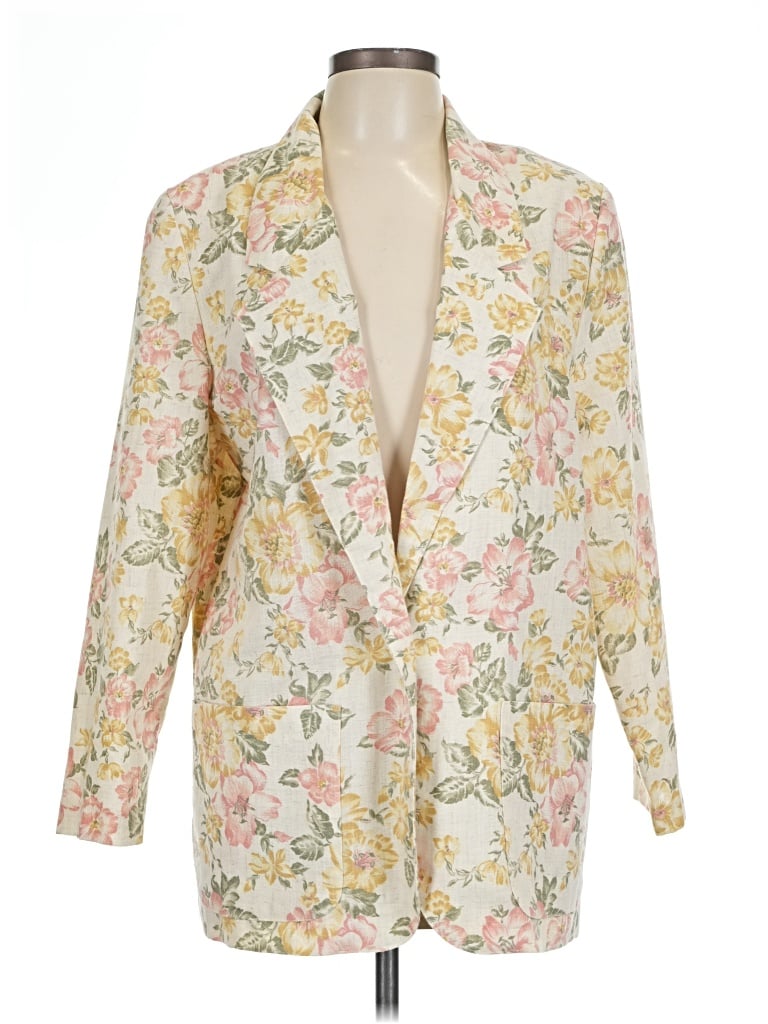 Pre-owned Assorted Brands Blazer Jacket In Brown