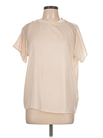 Zara W&B Collection Short Sleeve Blouse (view 1)