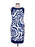 Kim Rogers Graphic Blue Cocktail Dress Size 12 (petite) - photo 1