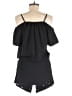 Fabletics 100% Polyester Solid Black Romper Size S - photo 2