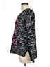 Oh MG! 100% Acrylic Print Black Pullover Sweater Size L - photo 5