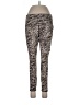 Move Theology Animal Print Gold Active Pants Size L - photo 1