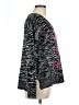 Oh MG! 100% Acrylic Print Black Pullover Sweater Size L - photo 4