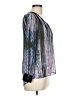 Freebird 100% Polyester Teal Purple 3/4 Sleeve Blouse Size L (estimated) - photo 4