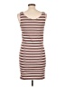 Unbranded Stripes Brown Casual Dress Size L (estimated) - photo 2