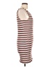 Unbranded Stripes Brown Casual Dress Size L (estimated) - photo 4