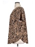 Ava & Viv Animal Print Brown Short Sleeve Blouse Size 1X - photo 5