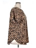 Ava & Viv Animal Print Brown Short Sleeve Blouse Size 1X - photo 4