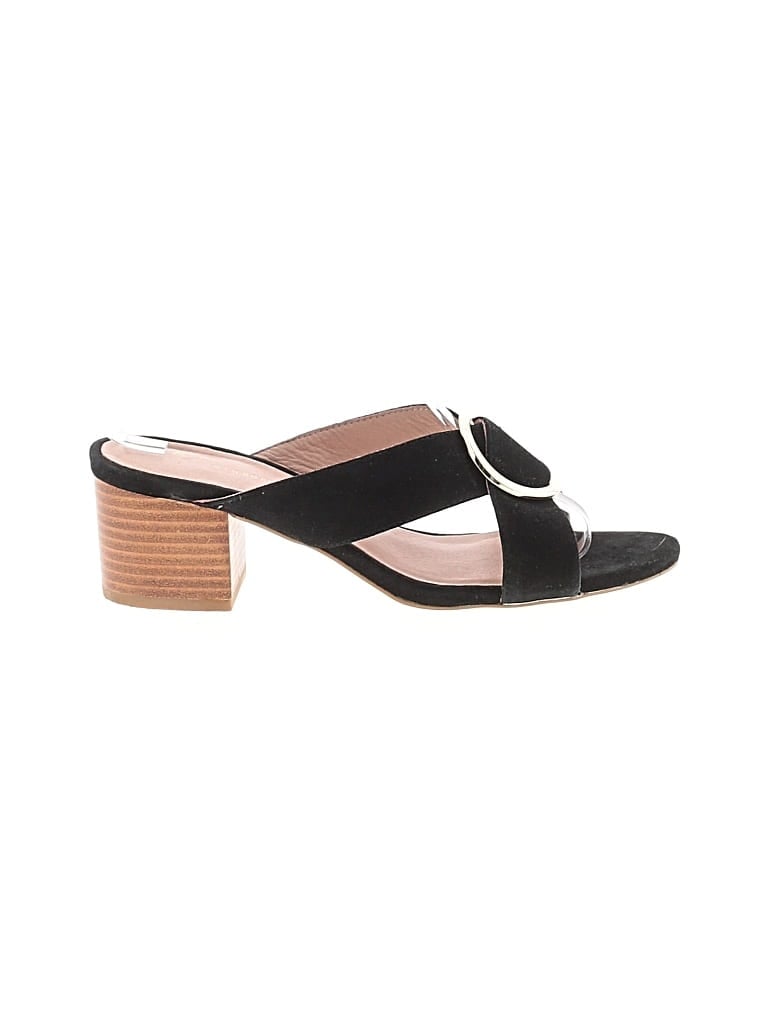 Pre-owned Anthropologie Sandals In Black