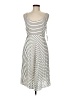 BB Dakota 100% Polyester Stripes Silver Casual Dress Size 6 - photo 1