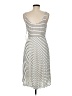 BB Dakota 100% Polyester Stripes Silver Casual Dress Size 6 - photo 2