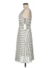 BB Dakota 100% Polyester Stripes Silver Casual Dress Size 6 - photo 5
