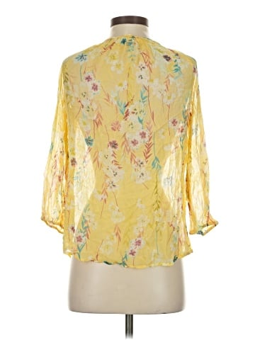 Sundance 3/4 Sleeve Silk Top (view 2)