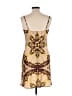 Papaya 100% Polyester Paisley Brown Cocktail Dress Size L - photo 2