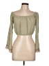 Speed Limit MPH 100% Rayon Green 3/4 Sleeve Blouse Size L - photo 1