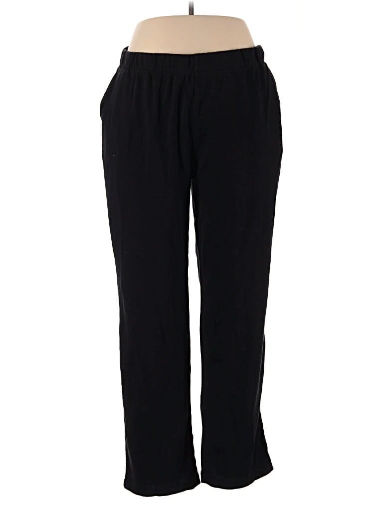 Pre-owned Lands' End Casual Pants In Black