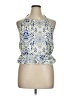Shein Curve 100% Polyester Blue Sleeveless Blouse Size 16 Plus (2) - photo 1