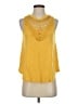Eyeshadow Yellow Sleeveless Blouse Size S - photo 1