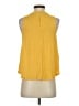 Eyeshadow Yellow Sleeveless Blouse Size S - photo 2