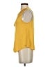 Eyeshadow Yellow Sleeveless Blouse Size S - photo 5