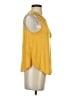 Eyeshadow Yellow Sleeveless Blouse Size S - photo 4