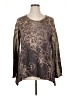 Westbound Brown 3/4 Sleeve T-Shirt Size 1X - photo 1