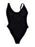 Old Navy Solid Black One Piece Swimsuit Size M - photo 2