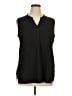 Timeson Black Sleeveless Blouse Size XL - photo 1